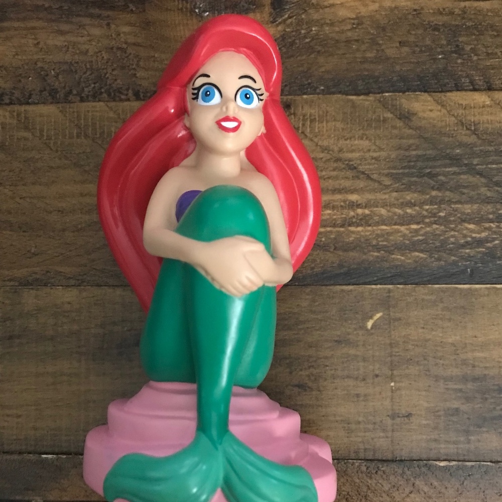 Set of 4 hard plastic little mermaid toys